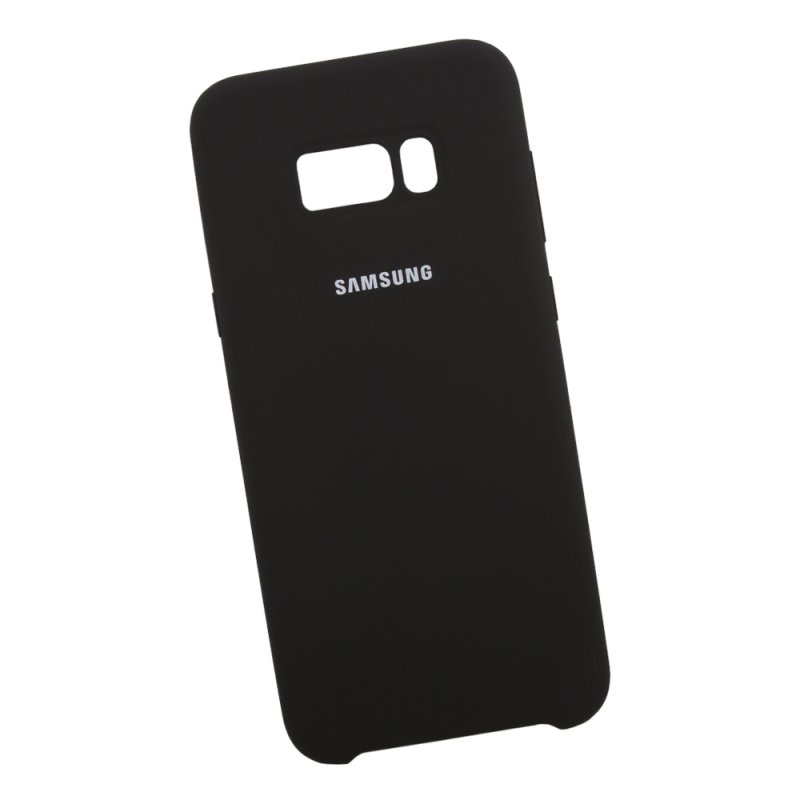 Силиконовый чехол для Samsung Galaxy S8 Plus "Silicone Cover" (черный/коробка)