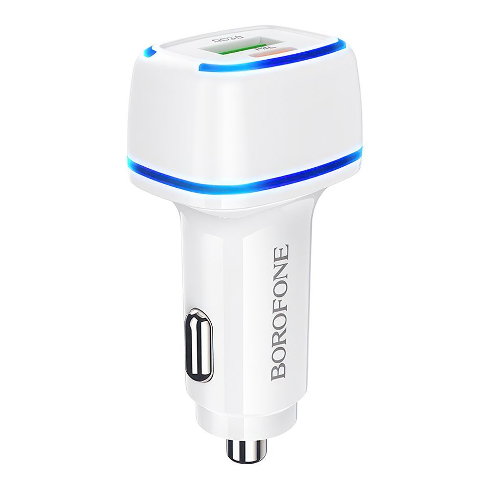 АЗУ BOROFONE BZ14A Mercury 1xUSB, 1xUSB-C, 3А, PD20W, QC3.0, LED (белый)