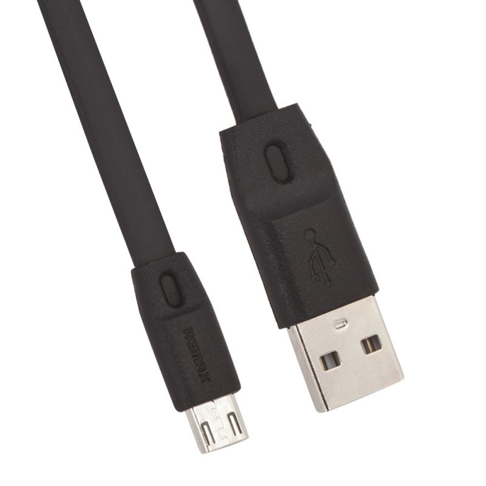 USB кабель REMAX RC-001m Full Speed MicroUSB, 2.4А, 2м, TPE (черный)
