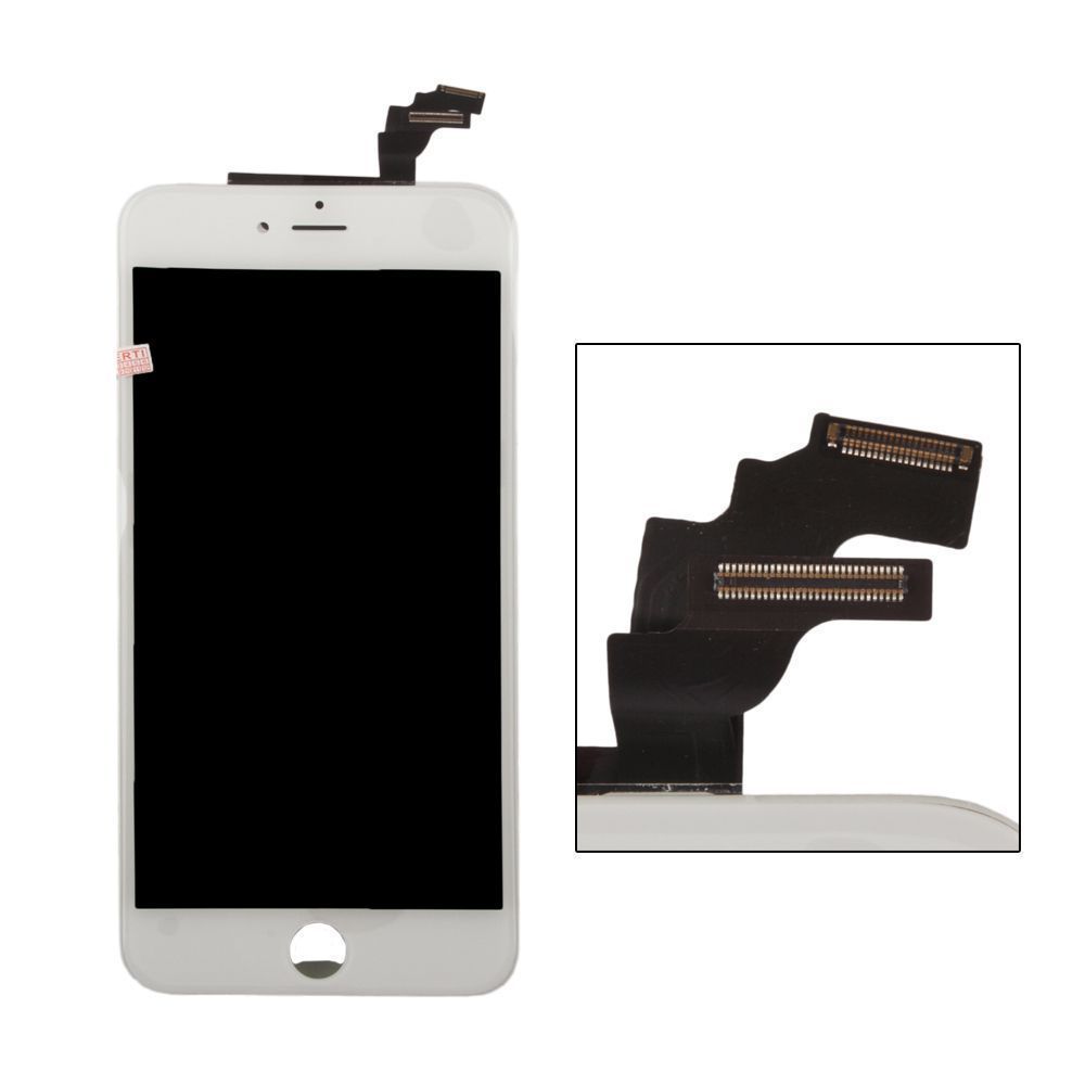 LCD дисплей для Apple iPhone 6 Plus (белый) с тачскрином (яркая подсветка), 1-я категория, класс AAA