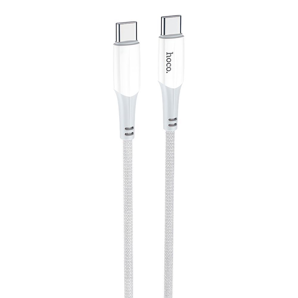 USB-C кабель HOCO X70 Ferry Type-C, 3А, 60W, 1м, нейлон (белый)