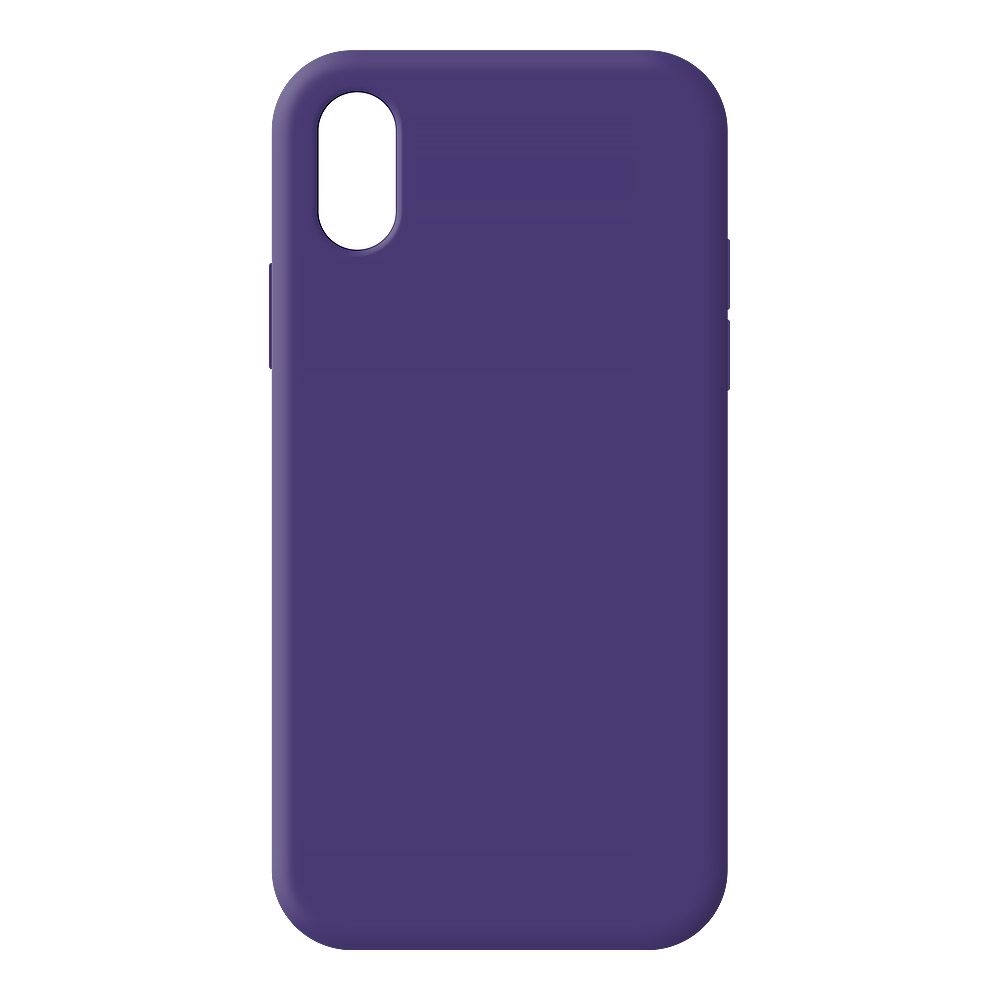 Силиконовый чехол для iPhone X/Xs "Silicone Case" (фиолетовый, блистер) 45