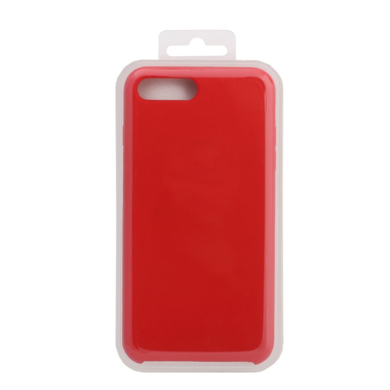 Силиконовый чехол для iPhone 8 Plus/7 Plus "Silicone Case" (красный, блистер)14