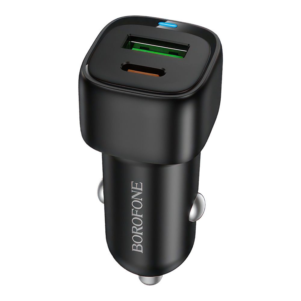 АЗУ BOROFONE BZ34B Cloud 1xUSB, 1xUSB-C, 3А, QC 3.0, PD38W (черный)
