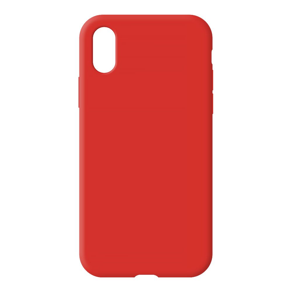 Силиконовый чехол для iPhone X/Xs "Silicone Case" (красный, блистер) 14