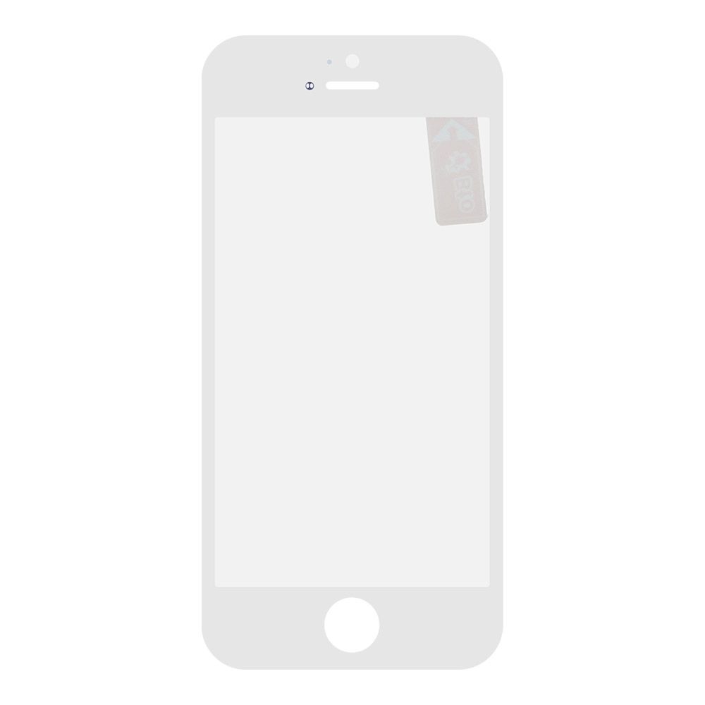 Стекло + OCA  в сборе с рамкой для iPhone 5 олеофобное покрытие (белый)
