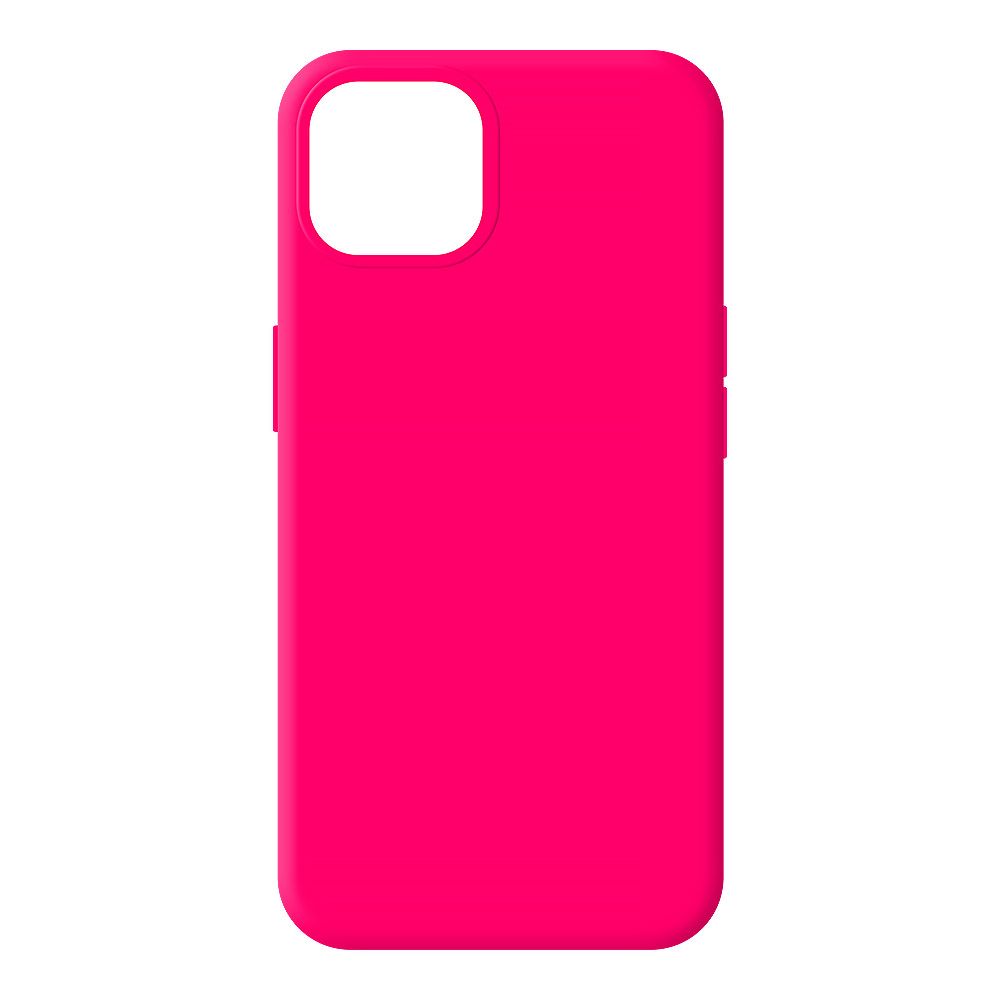Силиконовый чехол для iPhone 13 "Silicone Case" (ярко-розовый, блистер) 47