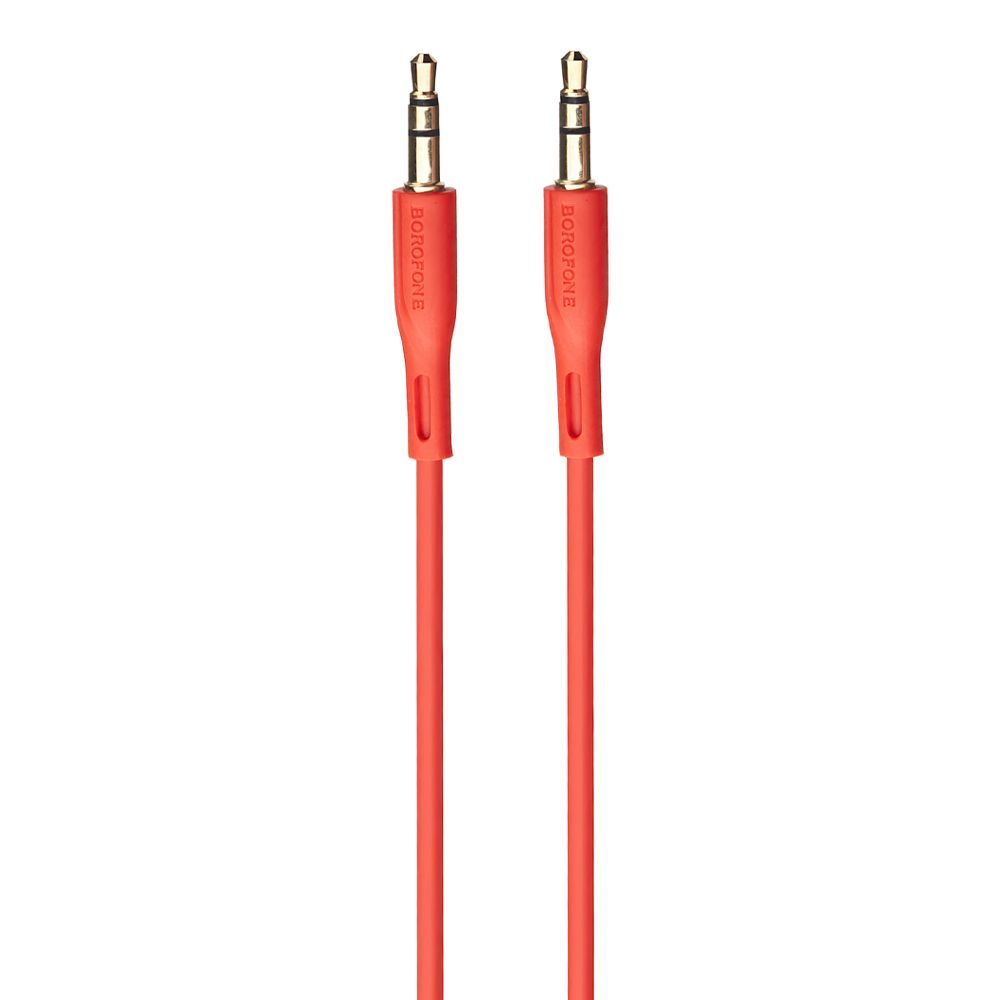 Аудиокабель BOROFONE BL1 Audiolink 3.5мм - 3.5мм, 1м (красный)