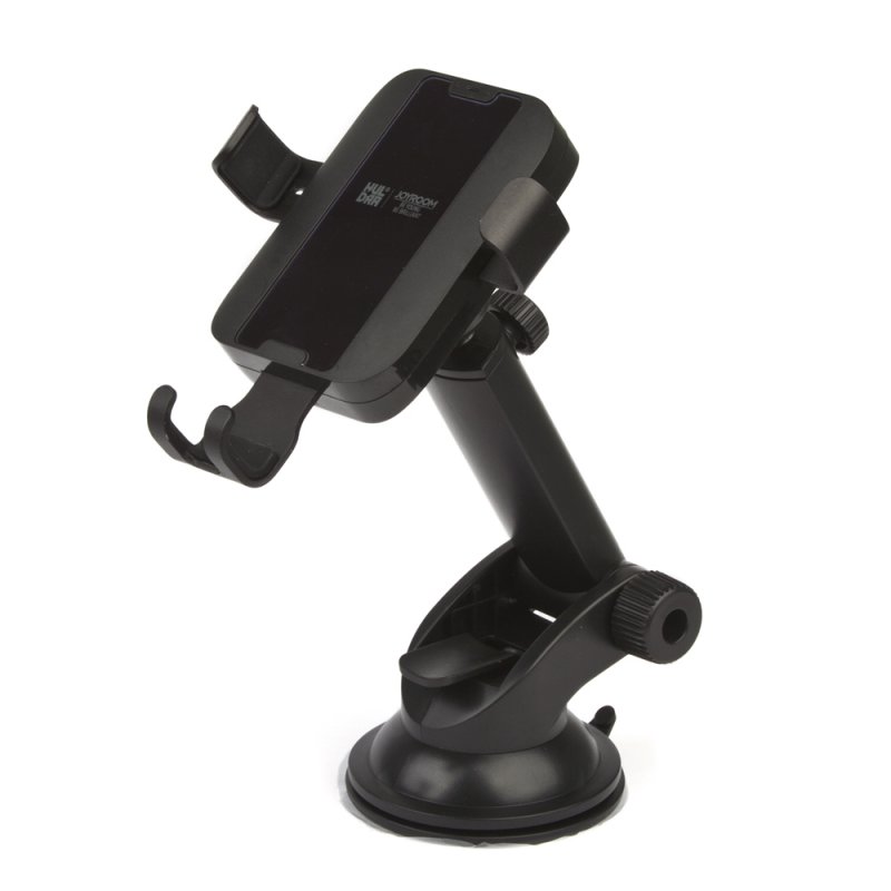 Держатель на приборную панель с БЗУ JOYROOM JR-ZS182 Blue Glass Wireless Bracket (черный)