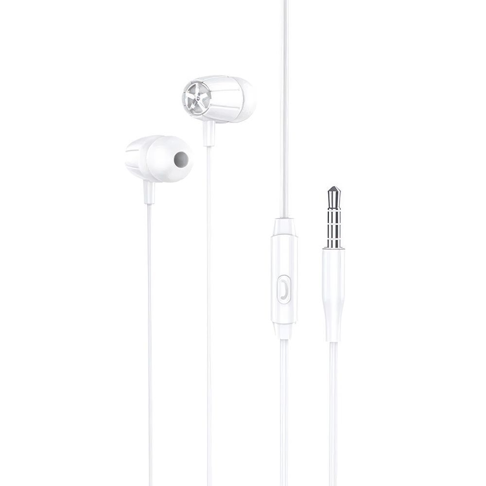 Гарнитура HOCO M88 Graceful 3.5мм, внутриканальная, 1.2м (белый)