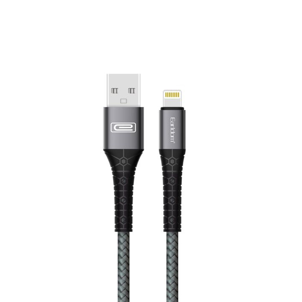 USB кабель Earldom EC-091I Lightning 8-pin, 1м, нейлон (черный)
