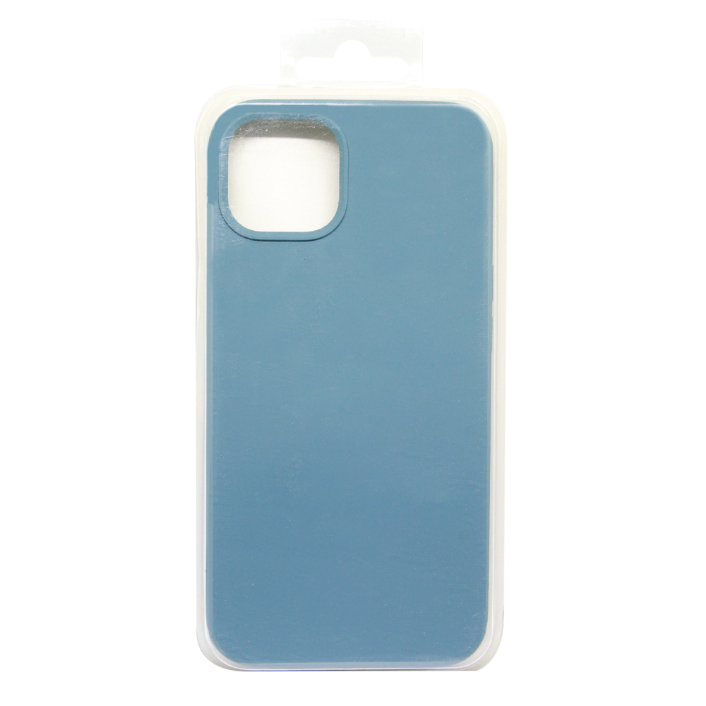 Силиконовый чехол для iPhone 13 Pro "Silicone Case" (серо-голубой)