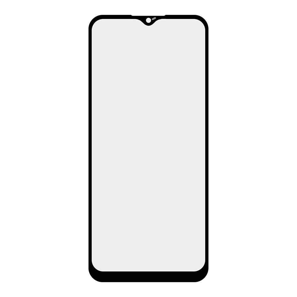 Стекло + OCA плёнка для переклейки Samsung A04s (черный)