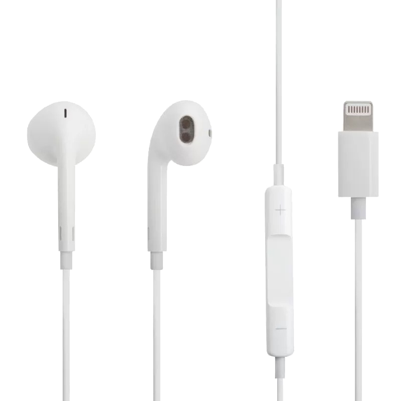 Гарнитура WK Y19 Pro Lightning 8-pin, громкость +/-, вкладыши, 1.2м (белый)