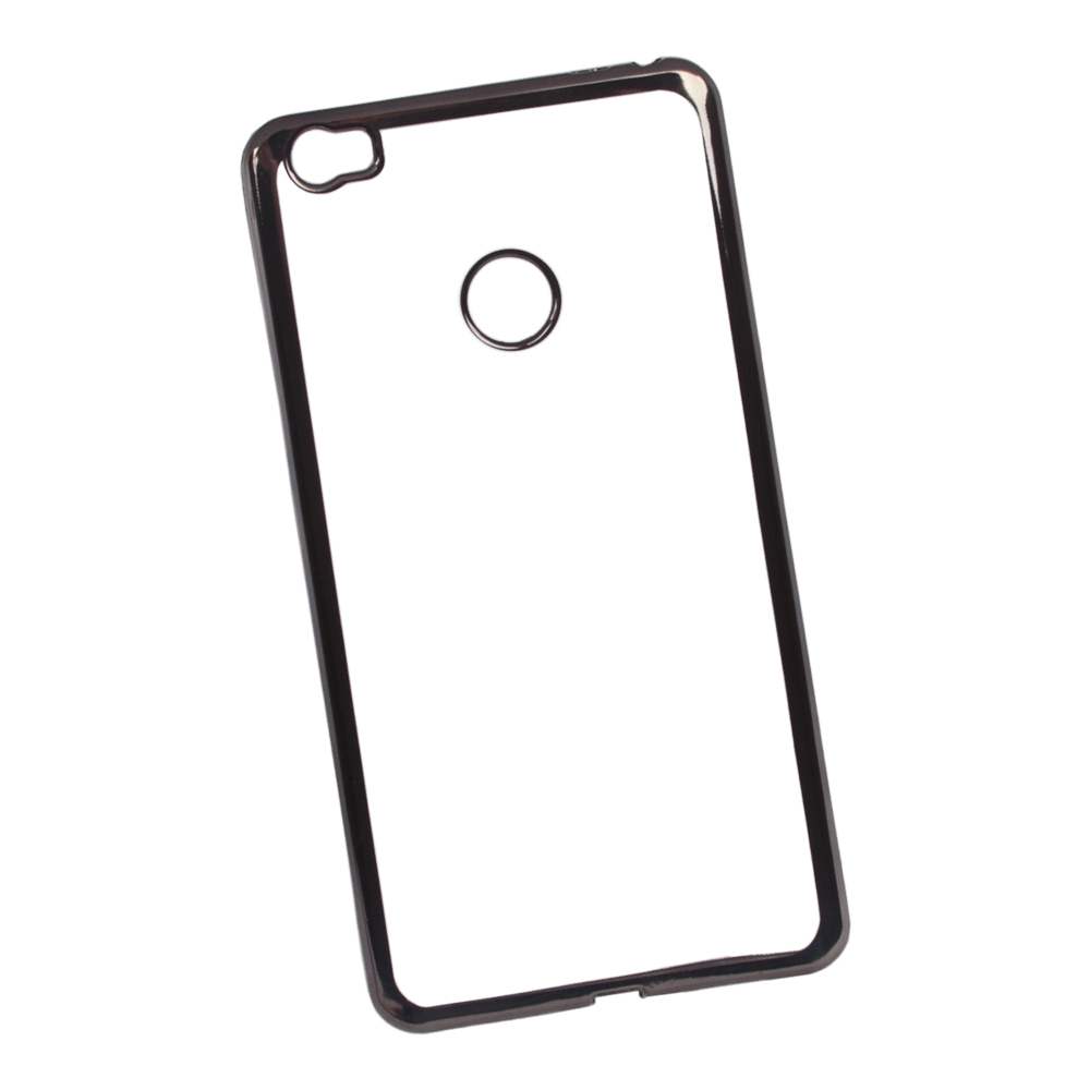 Силиконовый чехол "LP" для Xiaomi Mi Max TPU (прозрачный с черной хром рамкой) европакет