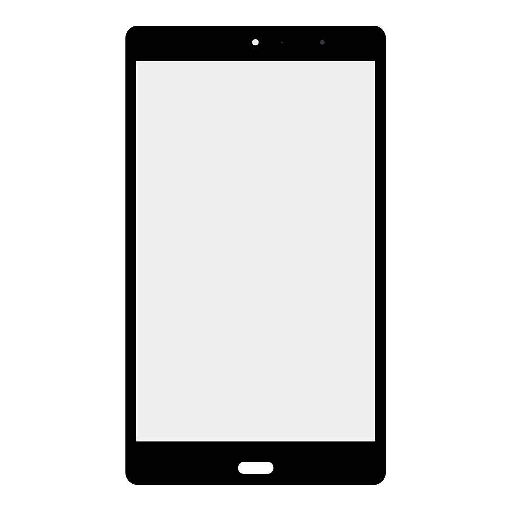 Стекло + OCA плёнка для переклейки Huawei Mediapad (CPN-L09) M3 Lite 8 (черный)