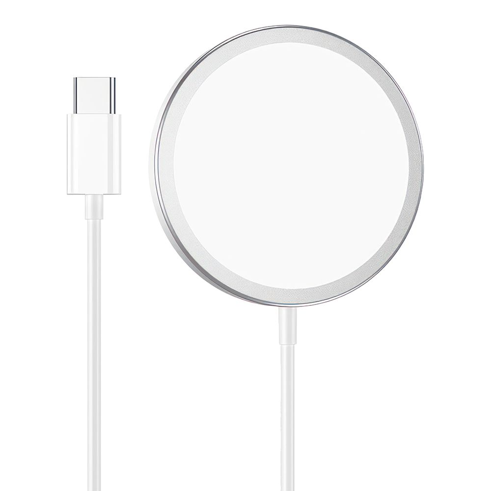 Беспроводное ЗУ HOCO CW30 Original для смартфона, 3А, 15W, магнитное, 1м (белый)