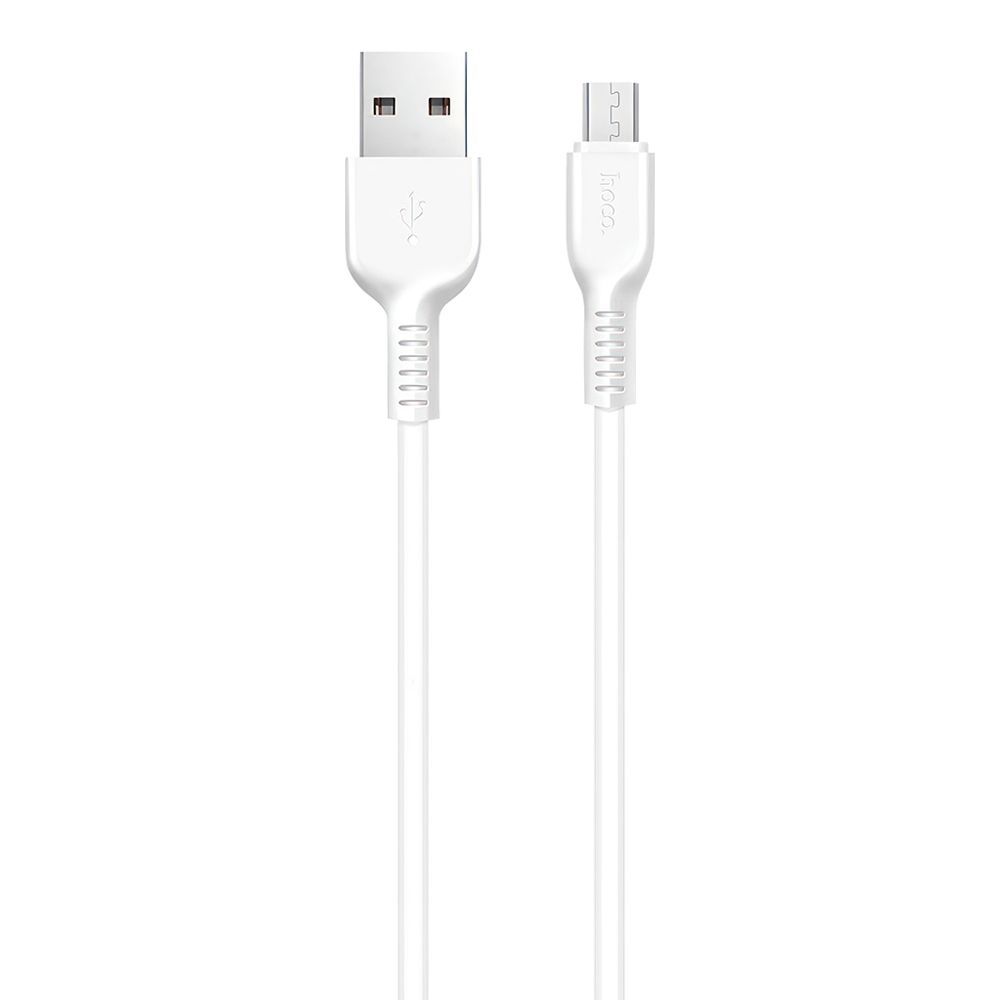 USB кабель HOCO X20 Flash MicroUSB, 2.4А, 1м, PVC (белый)