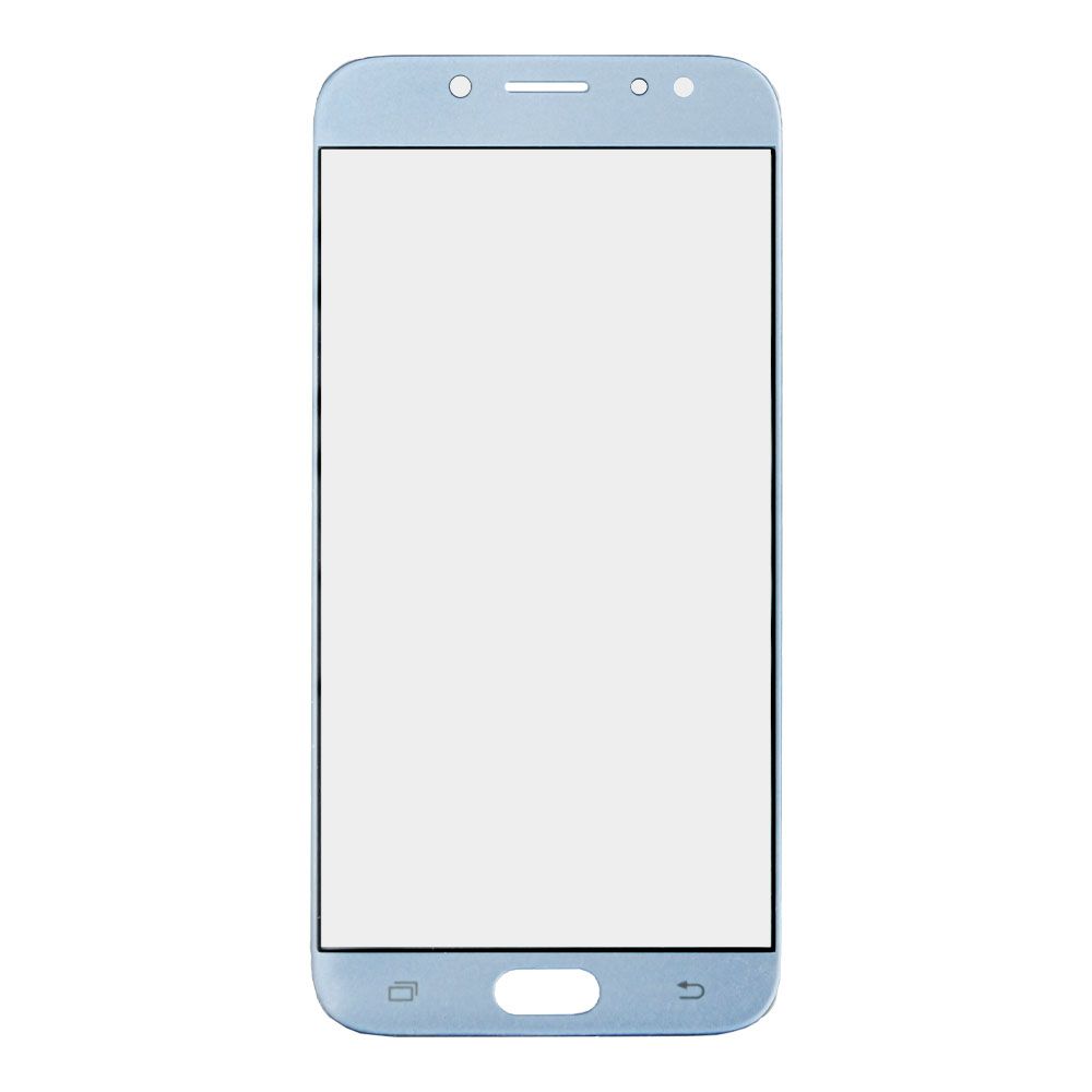 Стекло + OCA плёнка для переклейки Samsung J730 Galaxy J7 (2017) (голубой)