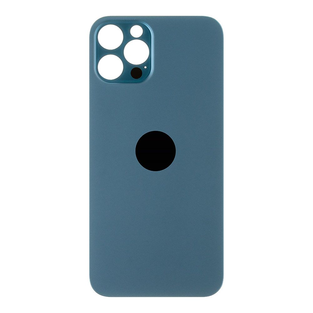Задняя крышка для iPhone 12 Pro (голубой) с логотипом, монолит