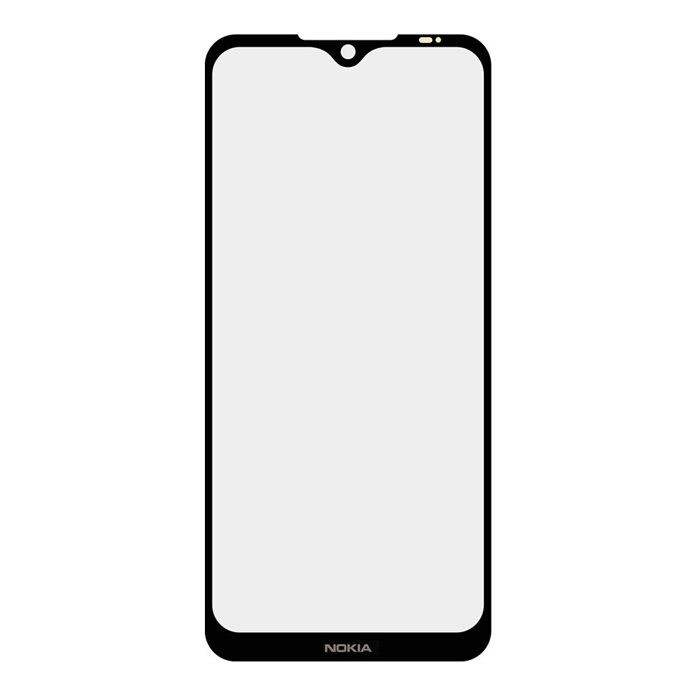 Стекло для переклейки Nokia 6.2  (черный)