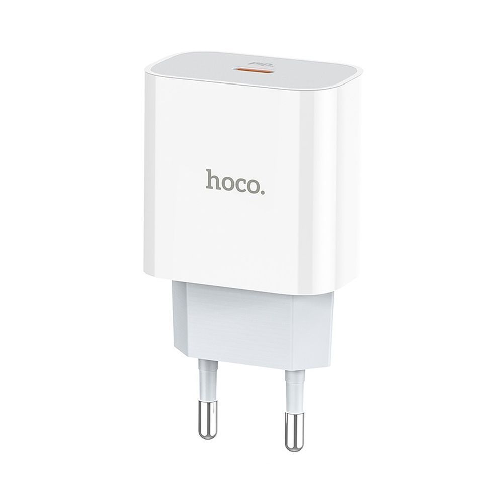 СЗУ HOCO C76A Plus Speed source 1xUSB-C, 3А, PD20W, QC3.0 (белый) мятая упаковка