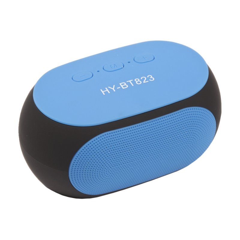 Колонка беспроводная Bluetooth "823" MicroSD/USB/AUX (голубая/коробка)