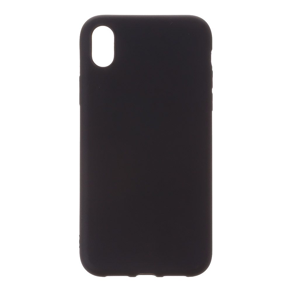 Силиконовый чехол "LP" для iPhone Xr TPU (черный непрозрачный) европакет