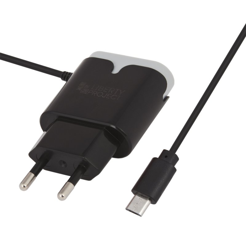 СЗУ "LP" Micro USB 2.1А  "Tower Of Power" (черное/коробка)