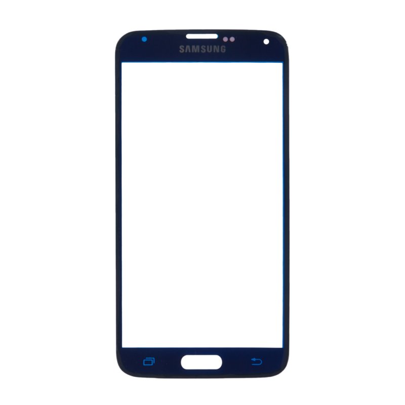 Стекло для переклейки Samsung  Galaxy S5 SM-G900F (синий)