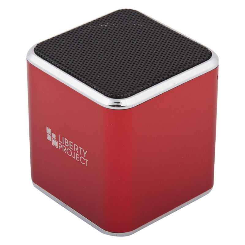 Колонка портативная "LP" M1 красный (3.5+USB+microSD+FM радио) (коробка)
