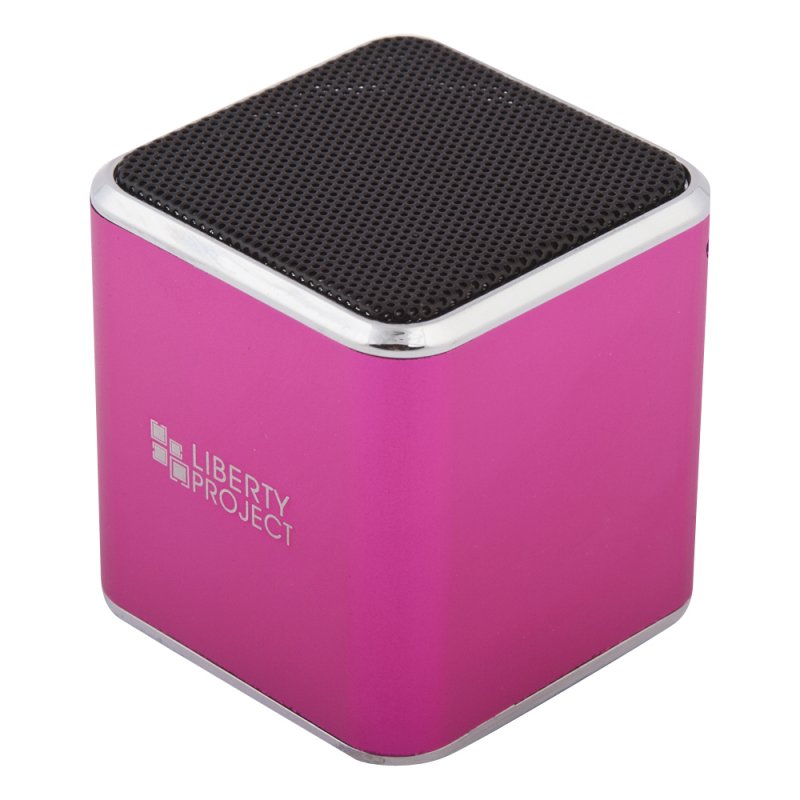 Колонка портативная "LP" M1 розовый (3.5+USB+microSD+FM радио) (коробка)