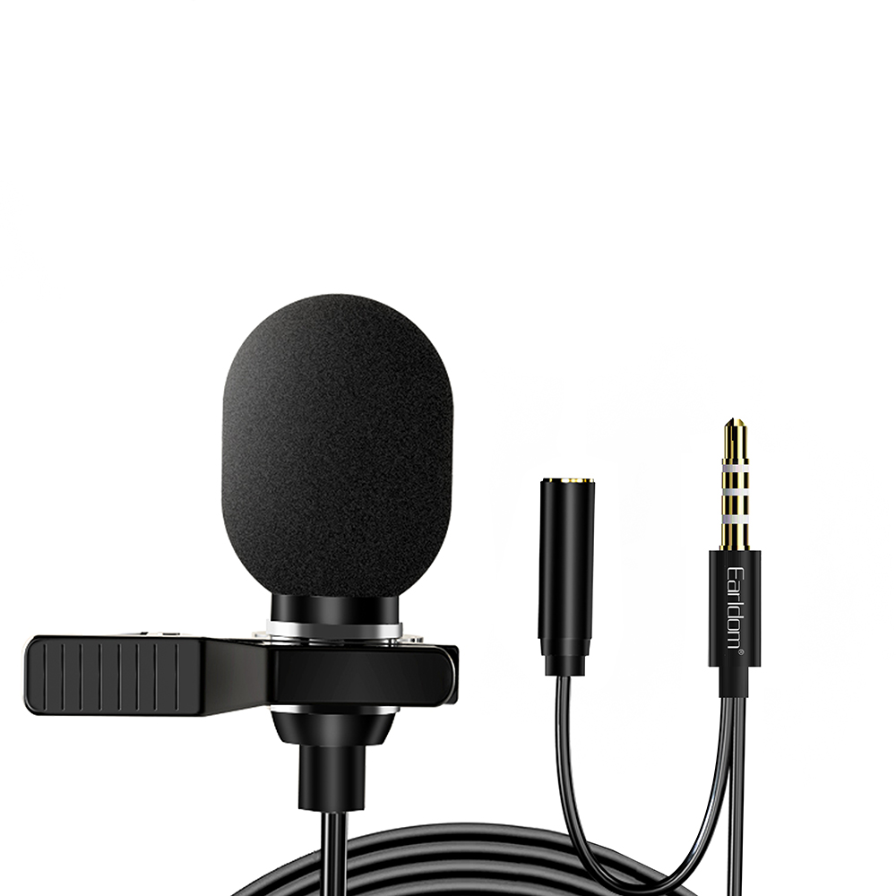 Микрофон Earldom ET-E38 3.5мм, AUX, 2м (черный)