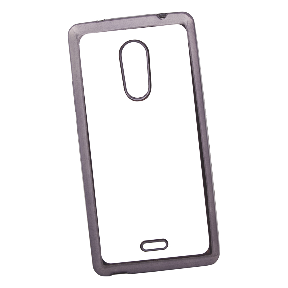 Силиконовый чехол "LP" для ZTE Blade X9 TPU (прозрачный с черной хром рамкой) европакет