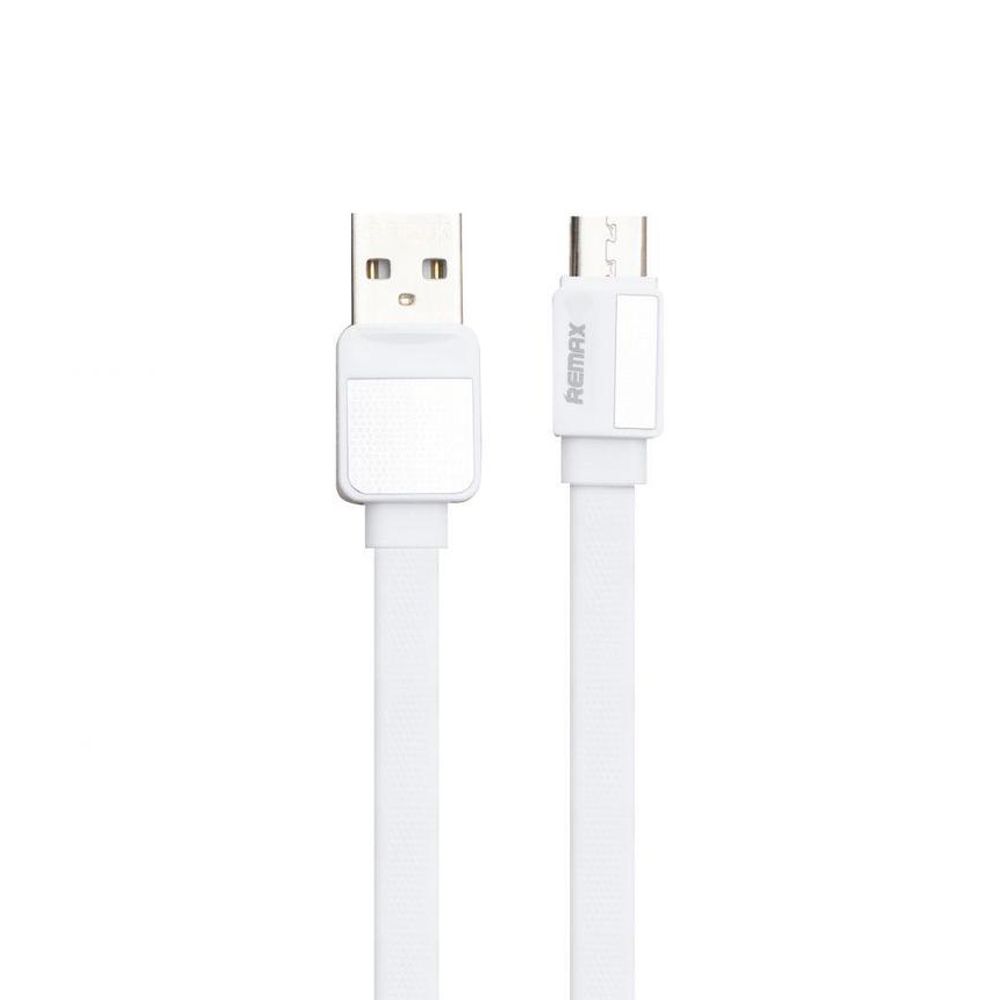 USB кабель REMAX RC-154m Platinum Pro MicroUSB, 2.4А, 1м, PVC (белый)