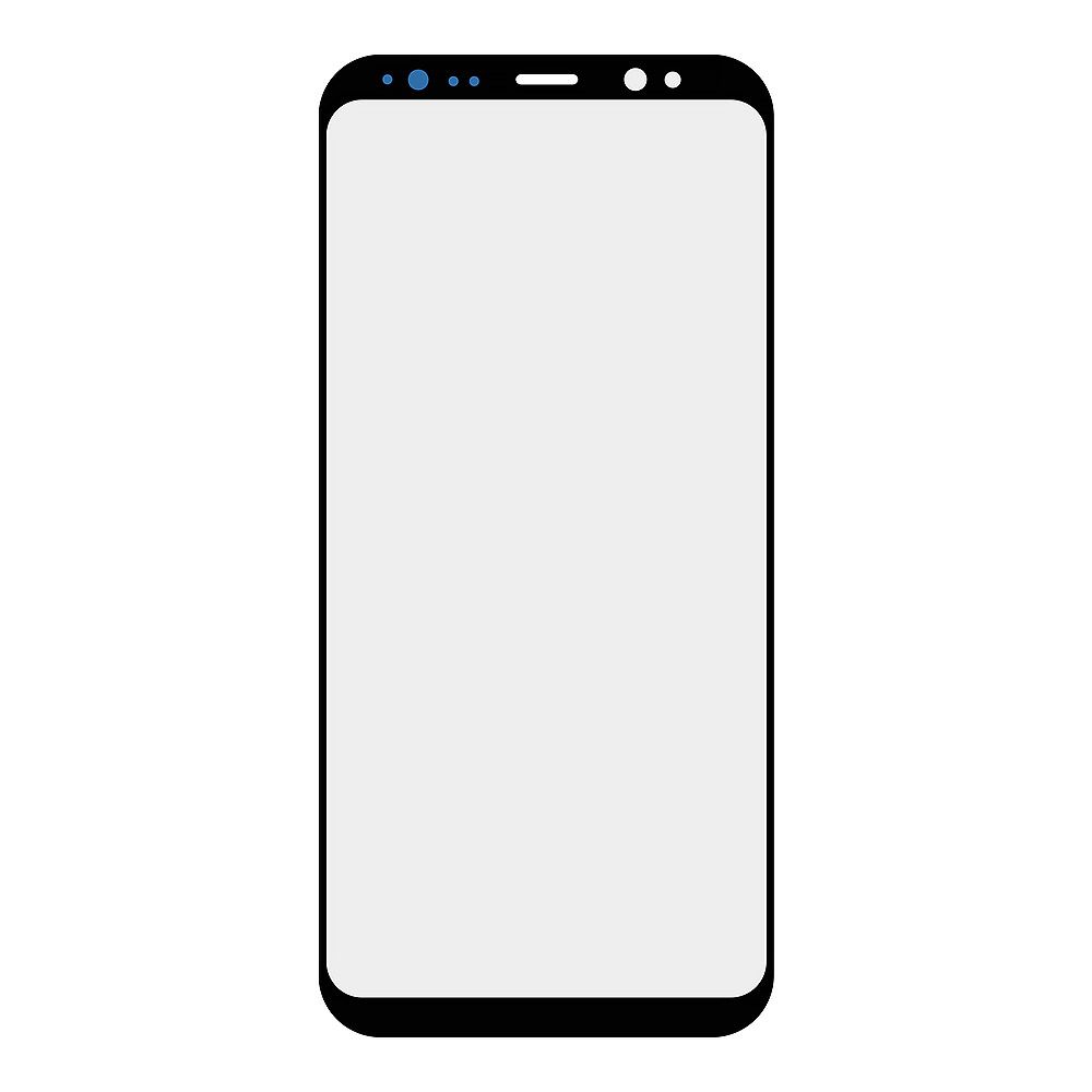 Стекло + OCA плёнка для переклейки Samsung G950 Galaxy S8 (черный)