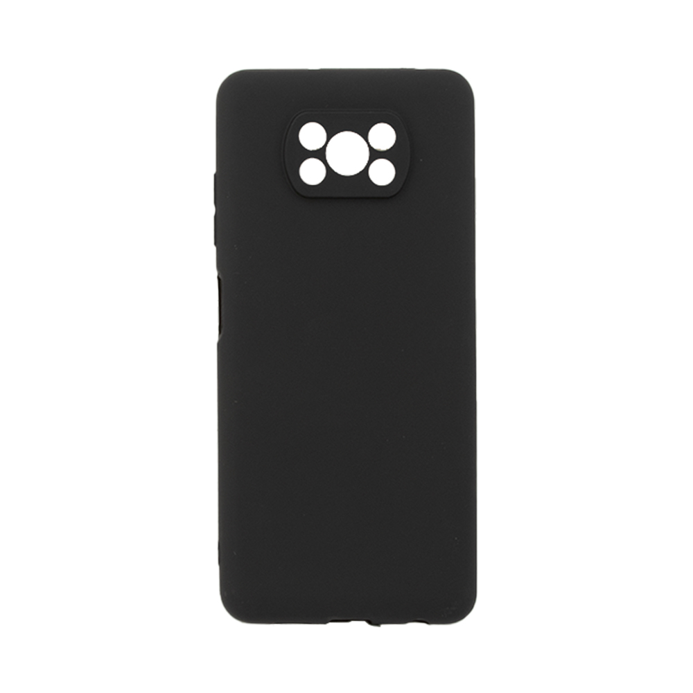 Силиконовый чехол "LP" для Xiaomi POCO X3 NFC TPU (черный непрозрачный) европакет