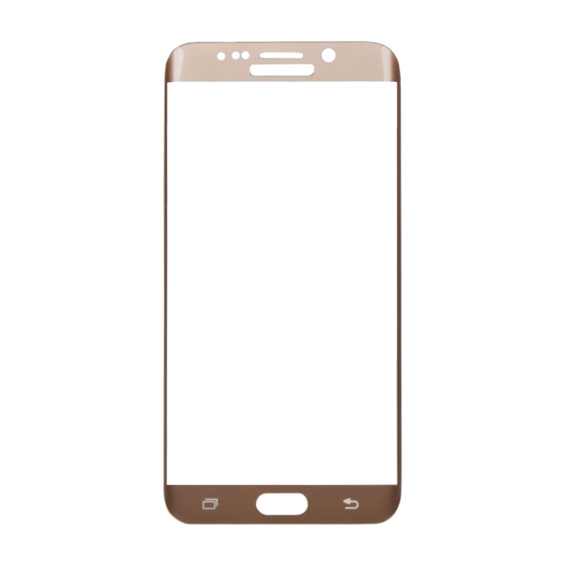 Защитное стекло Tempered Glass 3D для Samsung Galaxy S6 Edge + 0,33 мм (золотое)