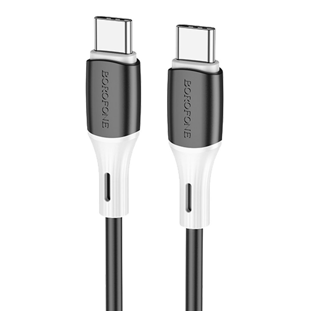 USB-C кабель BOROFONE BX79 Type-C, 3А, 60W, 1м, силикон (черный)