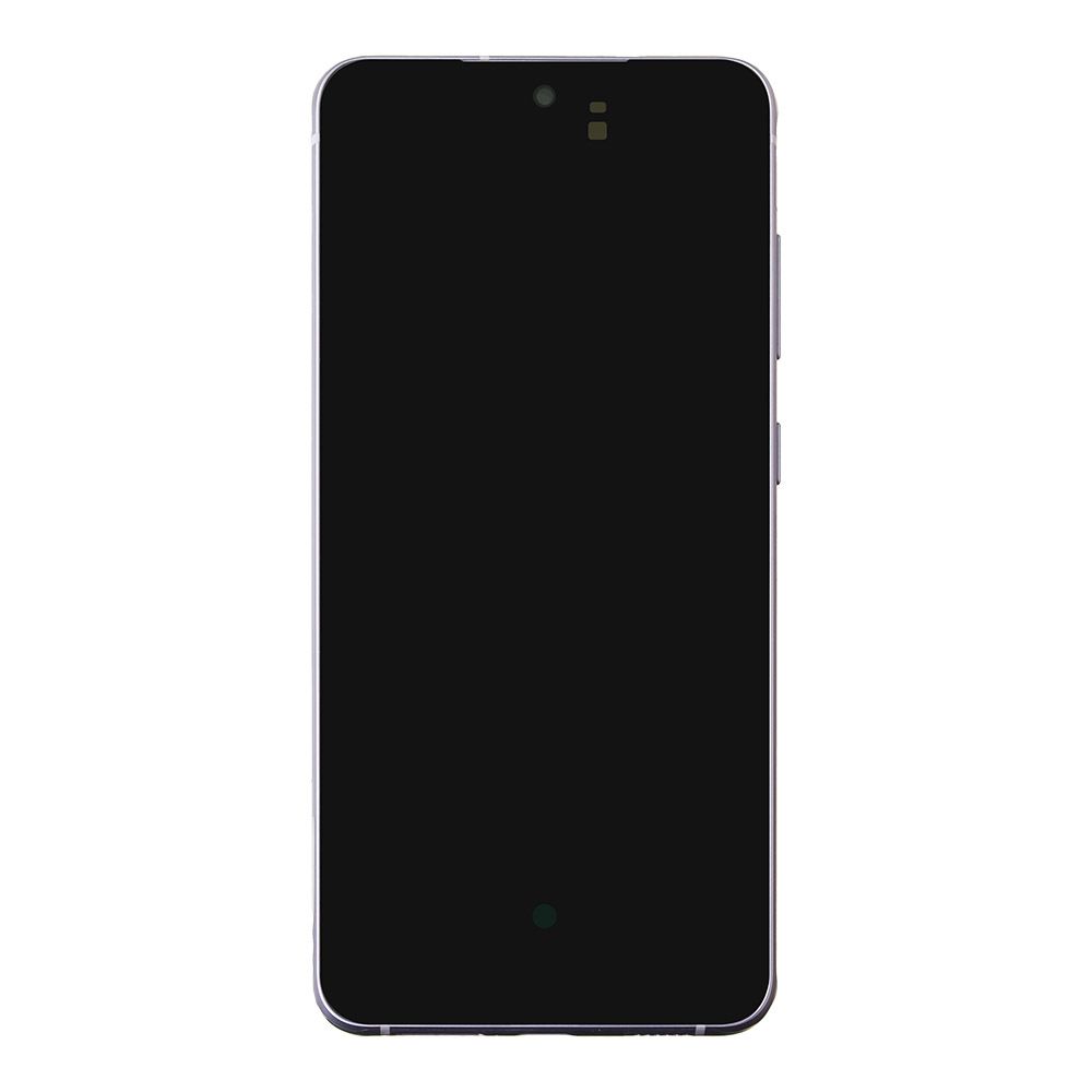 LCD дисплей для Samsung Galaxy S21 FE SM-G990 в рамке (фиолетовый) 100% OR SP