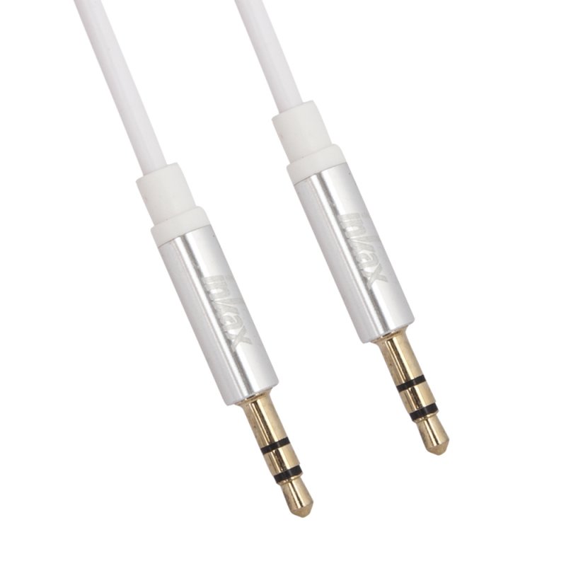 Аудиокабель inkax AL-01 Audio Line 3.5мм - 3.5мм, 1м (белый)