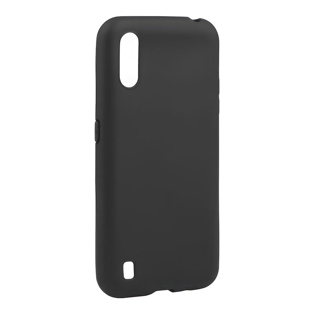 Силиконовый чехол "LP" для Samsung Galaxy M01 TPU (черный непрозрачный) европакет