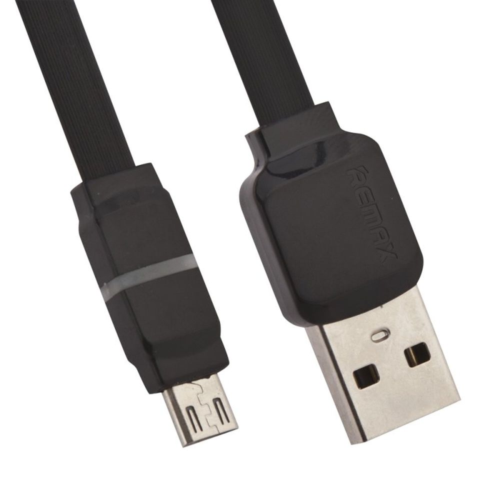 USB кабель REMAX RC-029m Breathe MicroUSB, 2.4А, LED подсветка, 1м, TPE (черный)