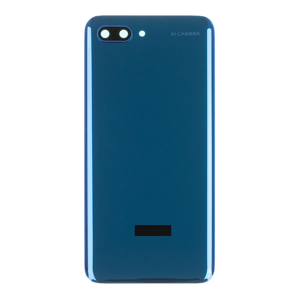 Задняя крышка для Huawei Honor 10 (COL-L29) со стеклом камеры (синий)