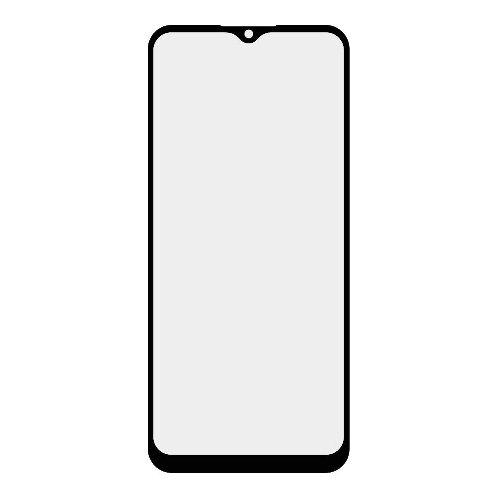 Стекло + OCA плёнка для переклейки Samsung SM-A025F Galaxy A02S (черный)