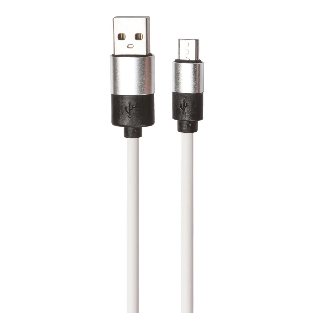 USB кабель "LP" Micro USB 1,2 м (белый/европакет)