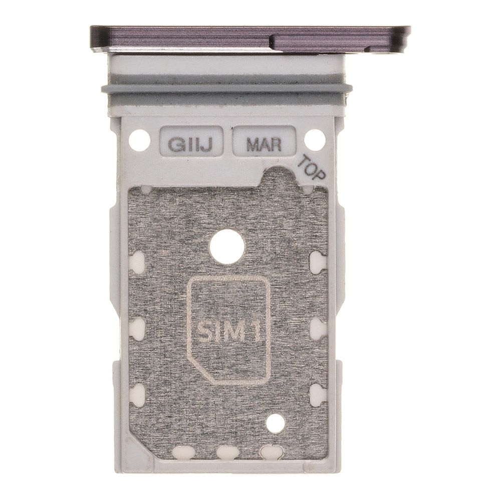 Держатель SIM-карты (сим лоток) Samsung S21 FE G990 (серый)