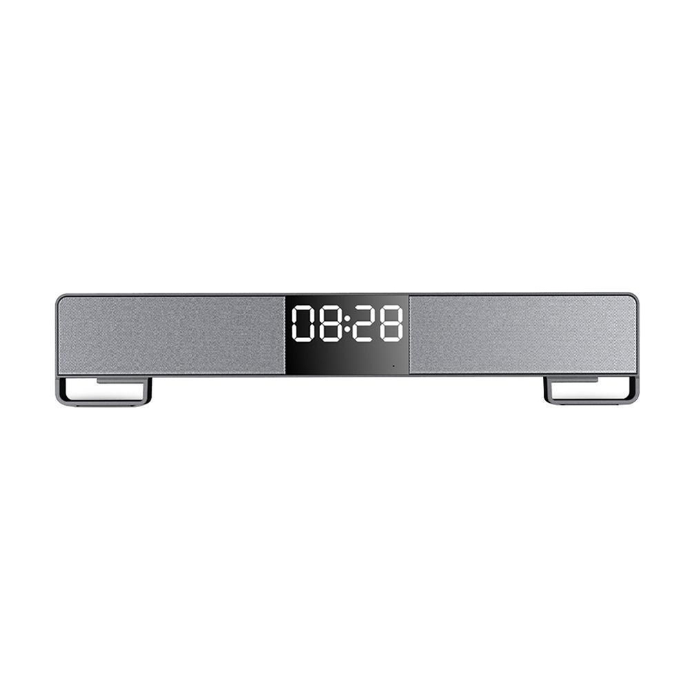 Bluetooth колонка JOYROOM JR-M05 Desktop Clock Bluetooth Speaker (темное серебро)
