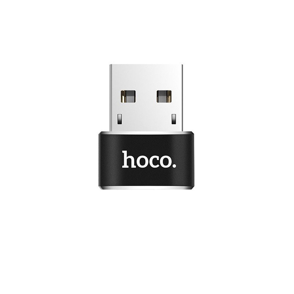 Адаптер HOCO UA6 USB на Type-C (черный)