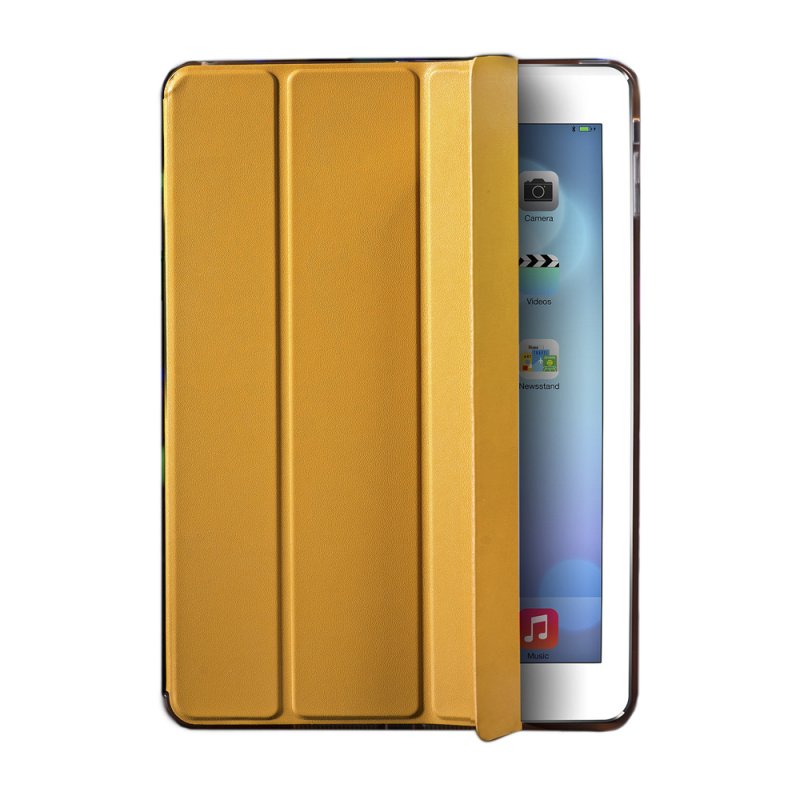 Чехол для iPad Air "HOCO" Flash series leather case раскладной кожаный (золото коробка)